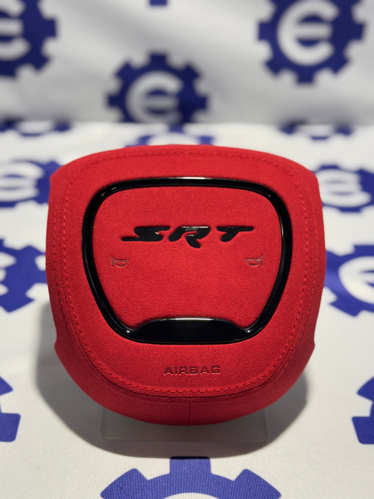 2015-2023 Dodge Airbag Cover - Red Alcantara