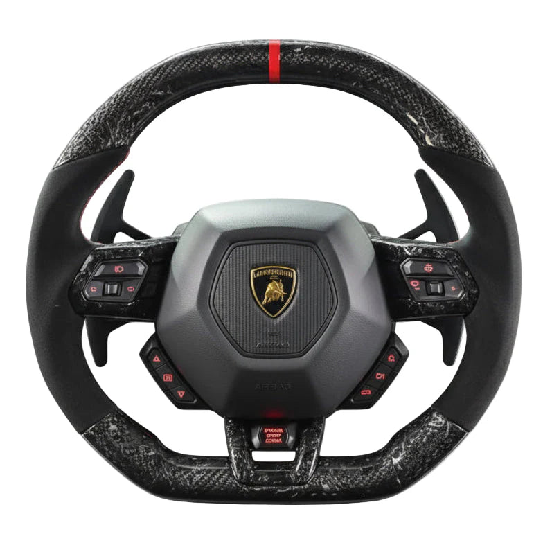 2014-2024 Lamborghini Huracán Carbon Fiber Steering Wheel - Customizable