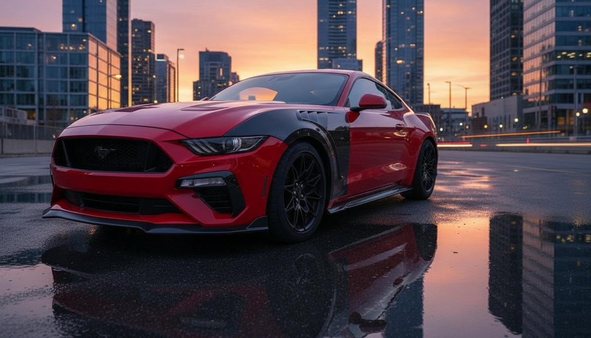 GT3 Dry Carbon Fiber Vented Fenders – 2024+ S650 Mustang