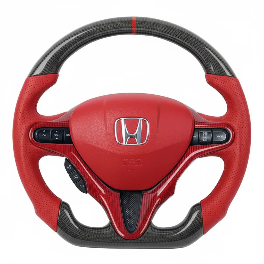 2006-2011 Honda Civic Carbon Fiber Steering Wheel - Customizable