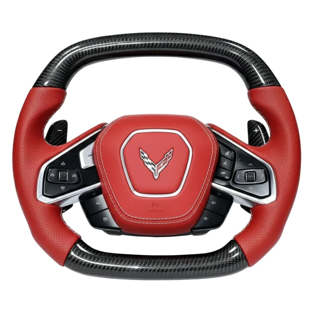C8 Corvette Carbon Fiber Steering Wheel - Customizable