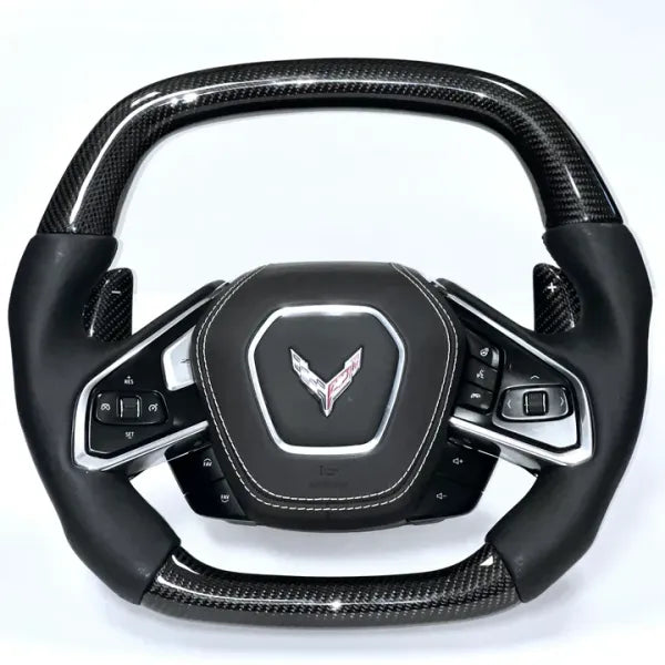 C8 Corvette Carbon Fiber Steering Wheel - Customizable
