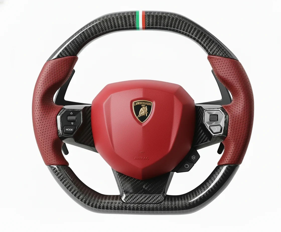 Lamborghini Aventador Carbon Fiber Steering Wheel - Customizable