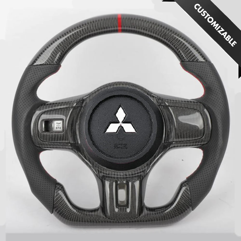 Mitsubishi Lancer Evolution X Custom Carbon Fiber Steering Wheel