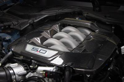 2024+ S650 Mustang 5.0L Real Carbon Fiber Engine Cover