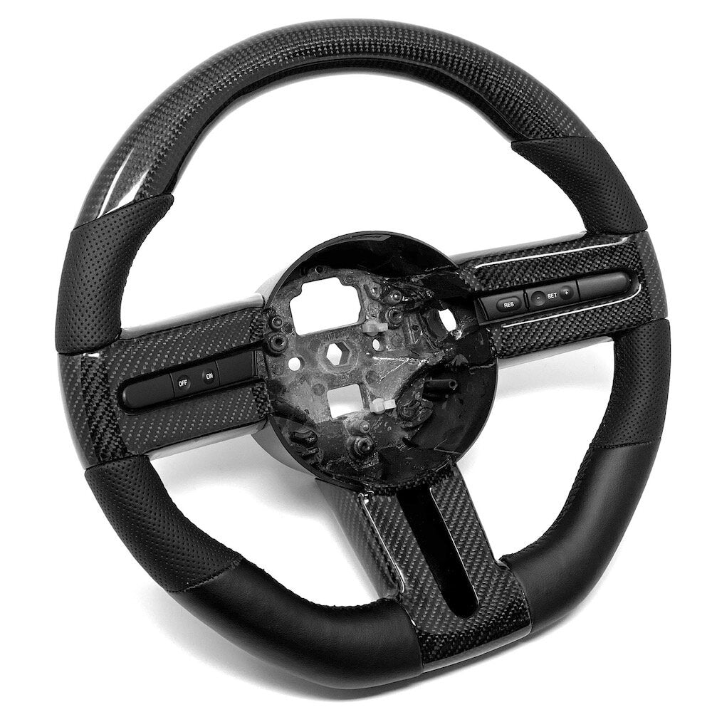 2005-2009 Ford Mustang Carbon Fiber Steering Wheel - Customizable