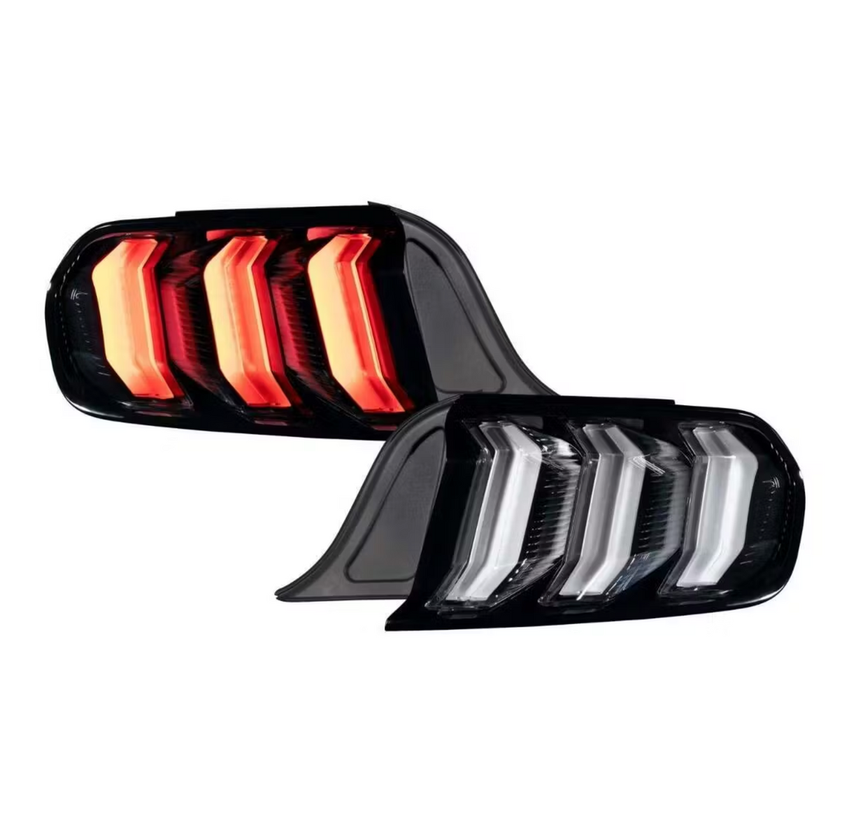 LED Tail Lights - Clear (Pair) (2015-2023 Mustang)