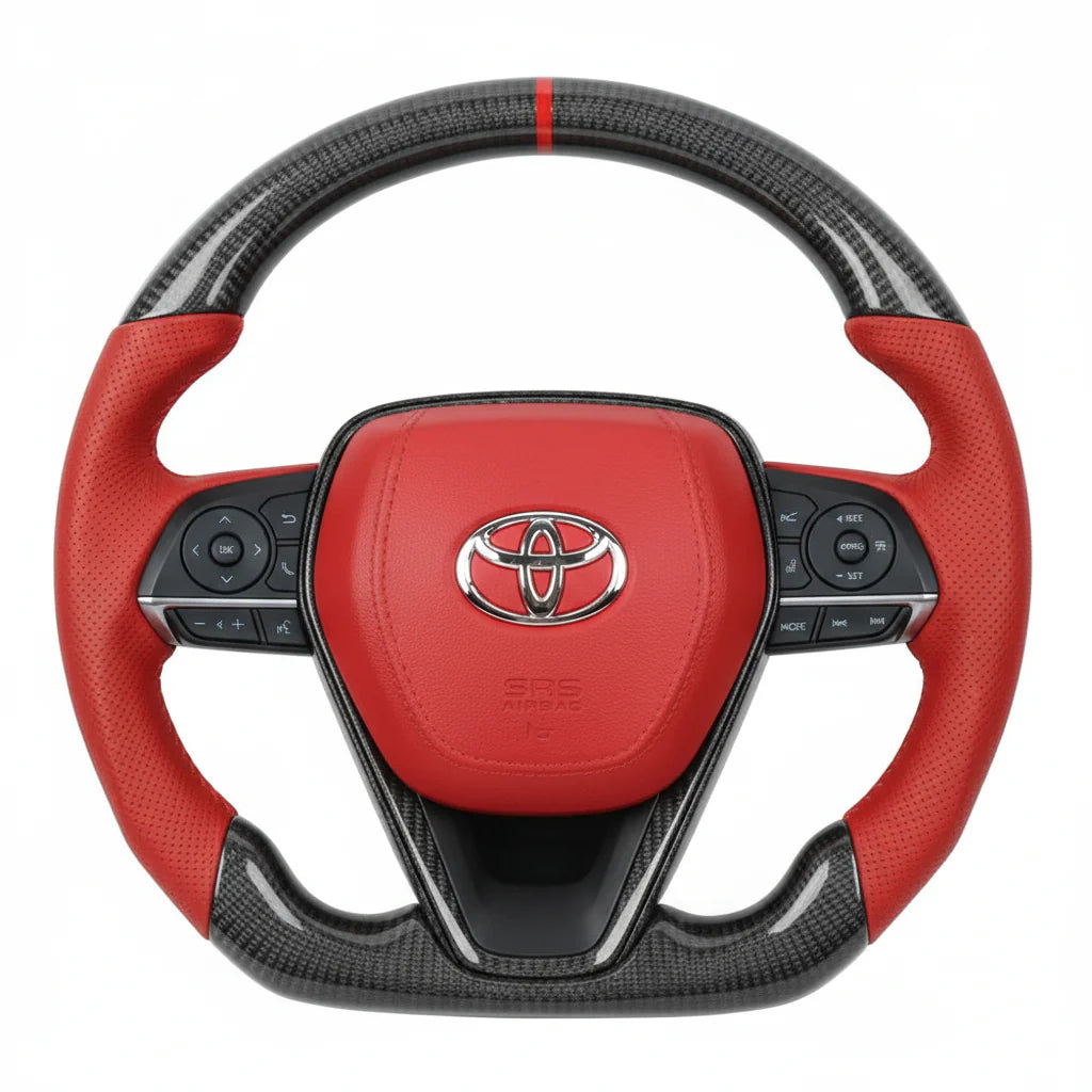2018-2024 Toyota Camry Carbon Fiber Steering Wheel - Customizable
