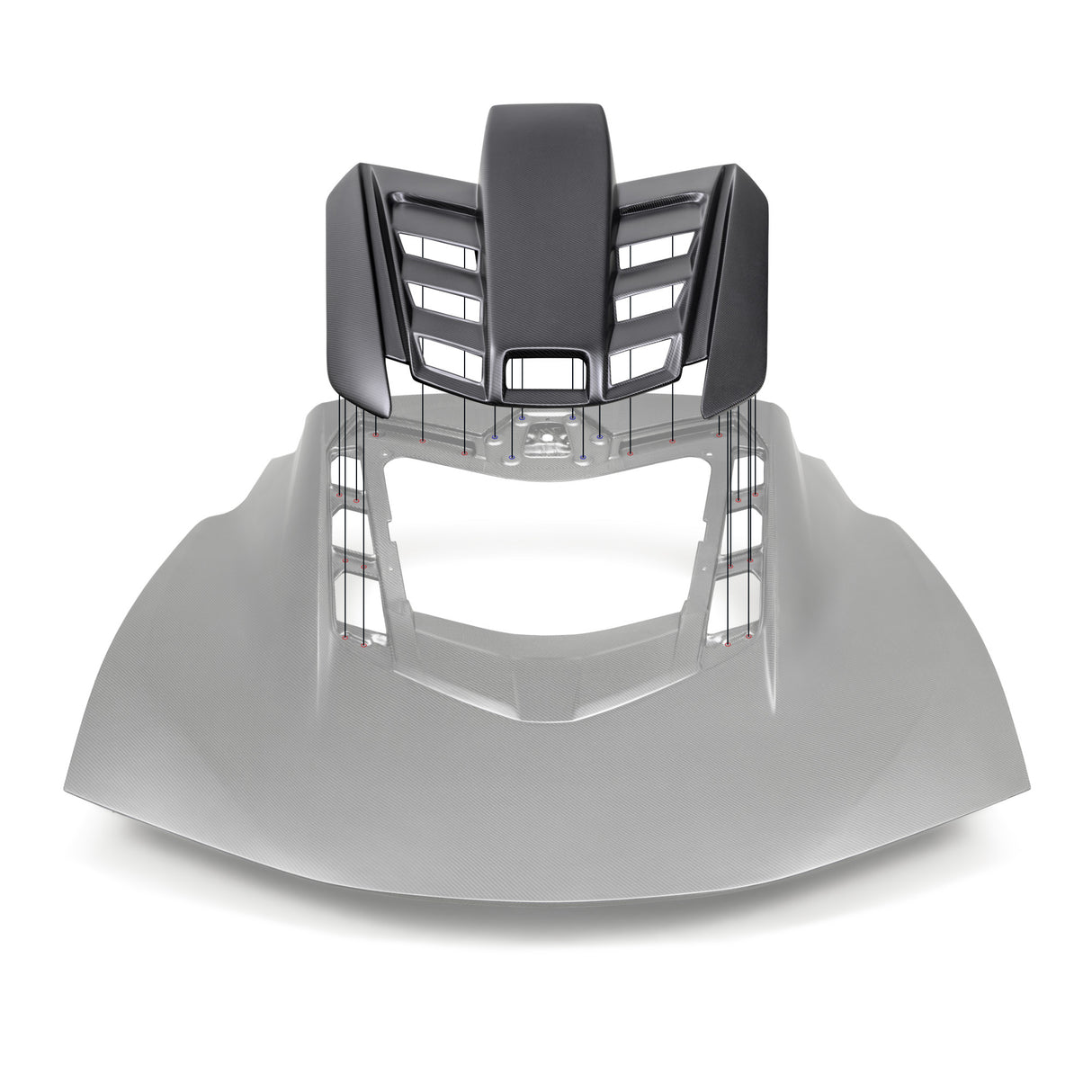 Anderson Composites 20-25 Chevrolet C8 Type-HWD Carbon Fiber Double Spoiler