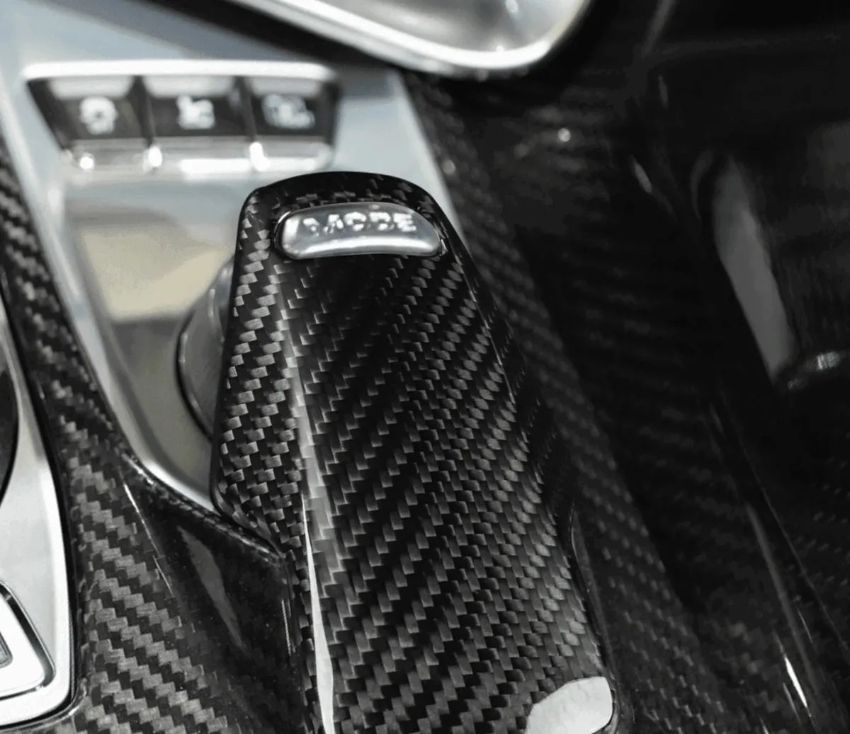 C8 Corvette Carbon Fiber Mode Select Interior Trim Cover