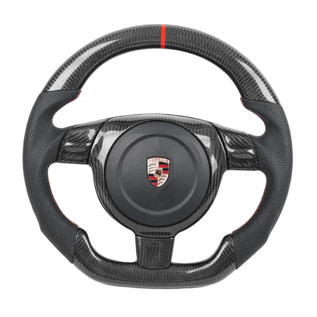 2004+ Porsche 911 Carbon Fiber Steering Wheel - Customizable