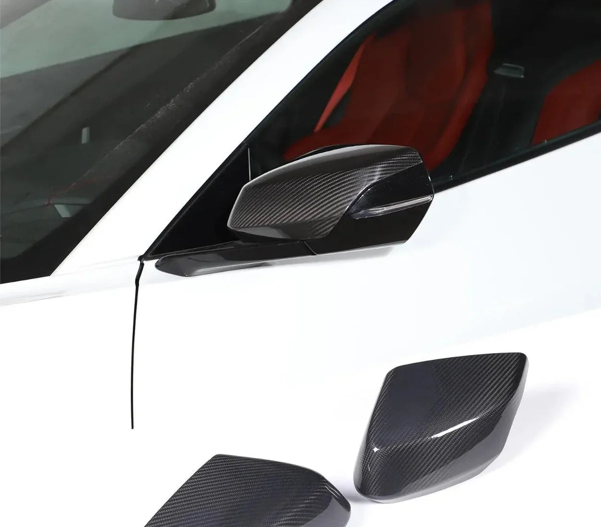 C8 Corvette Exterior Carbon Fiber Mirror Covers