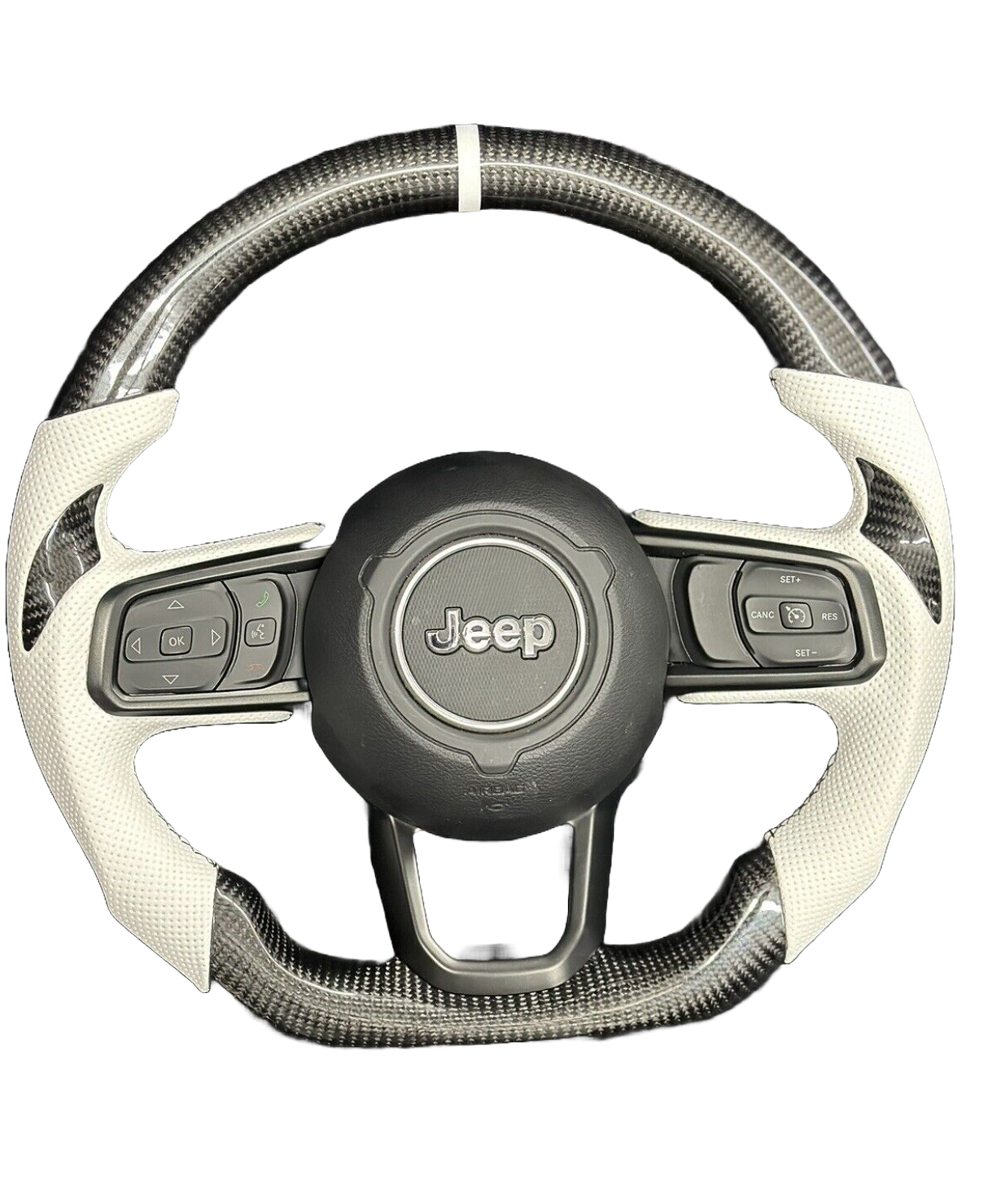 2018+ Jeep Wrangler JL Carbon Fiber Steering Wheel - Customizable