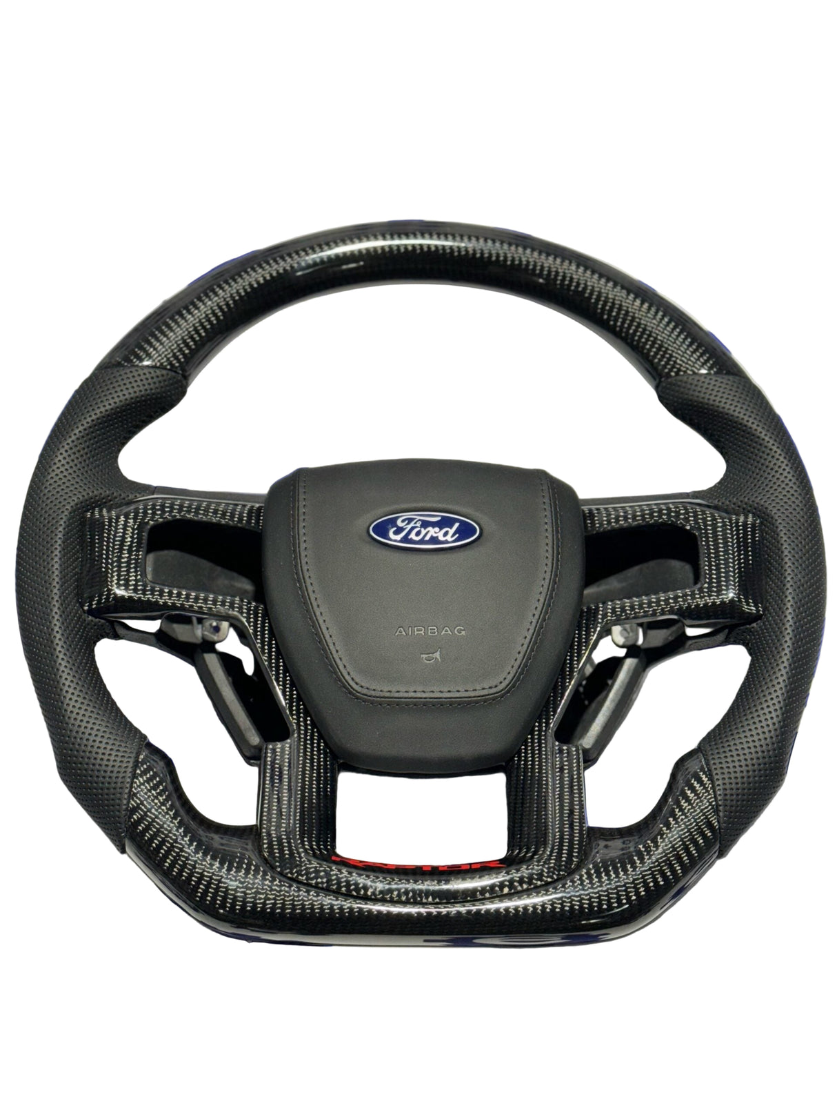 2015-2020 Ford F150 Raptor Carbon Fiber Steering Wheel - Customizable