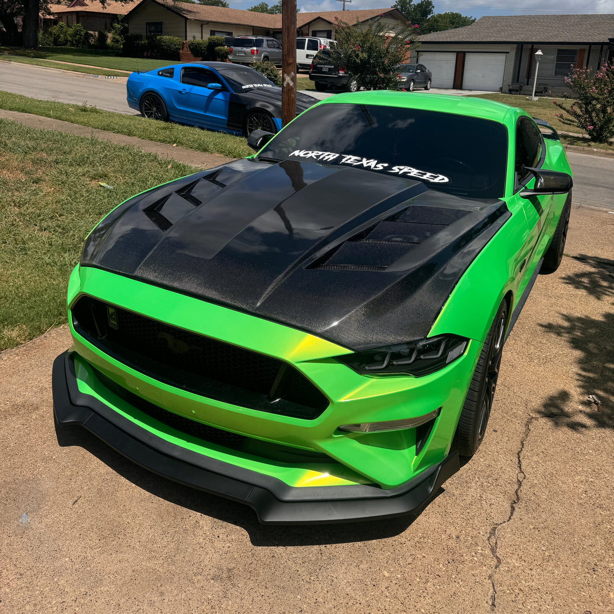 Mustang Carbon Fiber Hood Triple Vented (2015-2023)