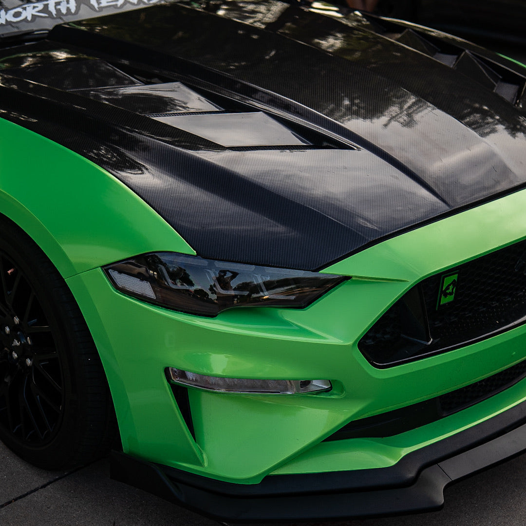 Mustang Carbon Fiber Hood Triple Vented (2015-2023)