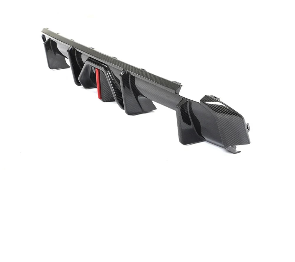 F1 Style Dry Carbon Fiber LED Rear Diffuser – BMW G80 M3 / G82–G83 M4