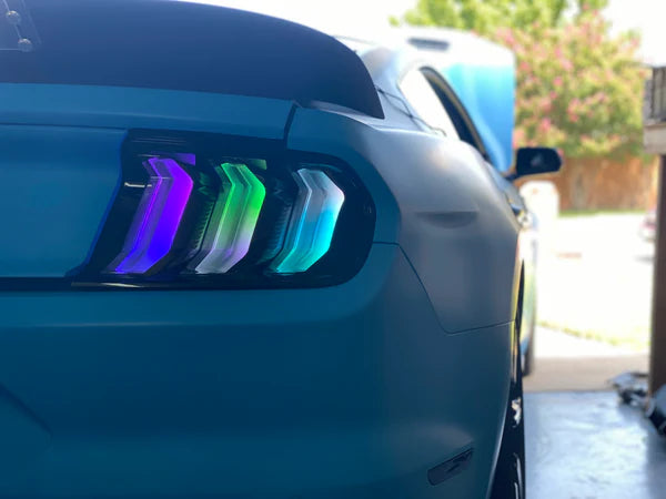 2015 - 2023 Ford Mustang RGB tail lights - Flow Series