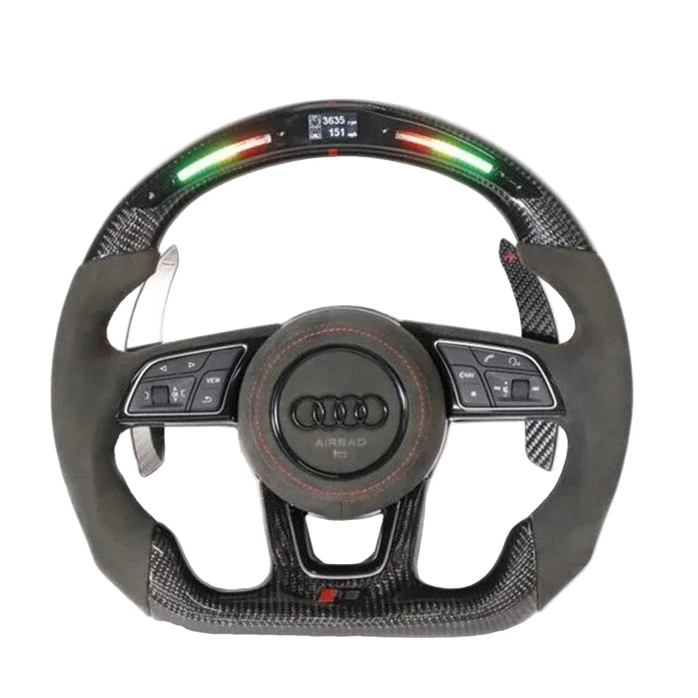 2016+ Audi S5 Carbon Fiber Steering Wheel - Customizable