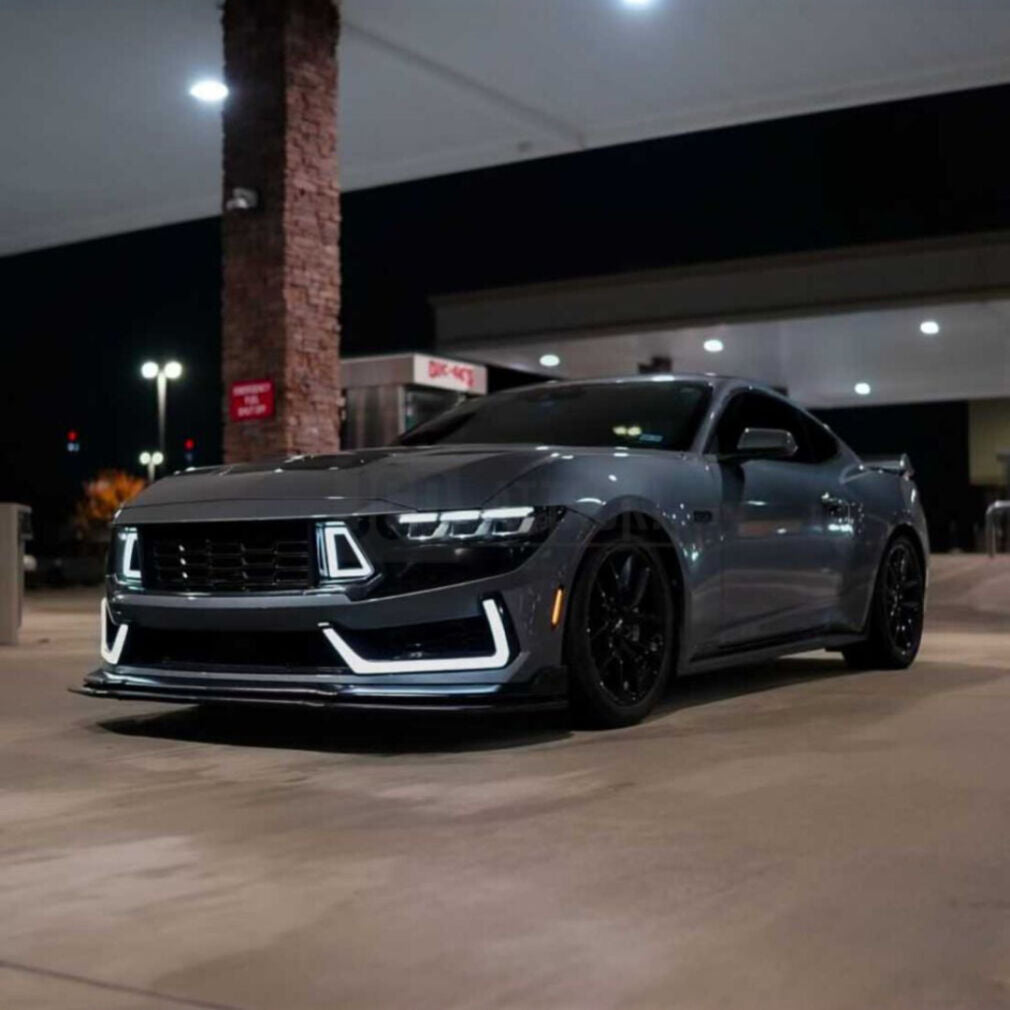 Front Bumper - Dark Horse Style w/LED - Set (Mustang 24+ GT, Ecoboost)