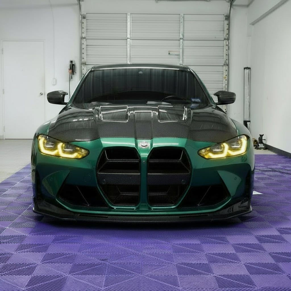 Yellow DRL Style Real Laser LED Full Assembly Headlights - BMW G80 M3 & G82/G83 M4