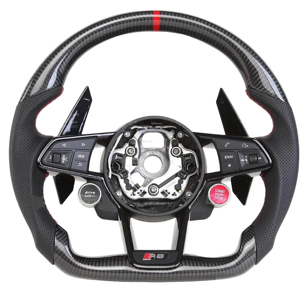 2016-2023 Audi R8 Carbon Fiber Steering Wheel - Customizable