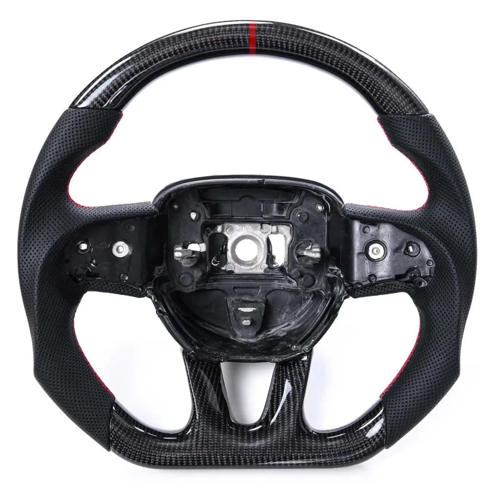 2015-2023 Dodge Challenger Carbon Fiber Steering Wheel - Customizable