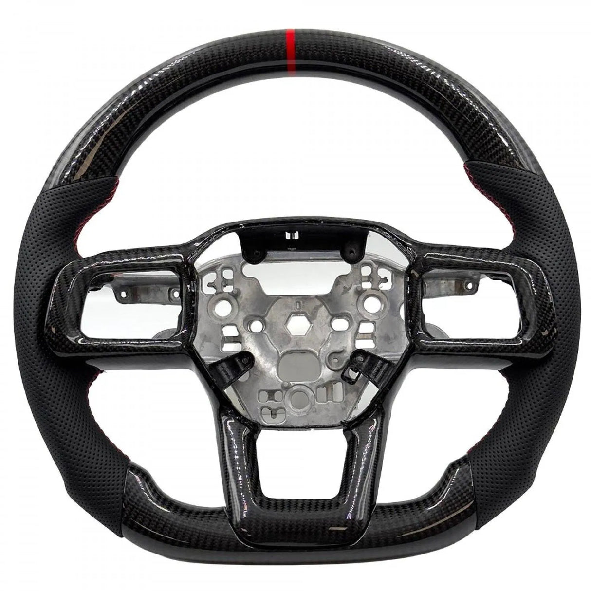 2024+ Ford Mustang Carbon Fiber Steering Wheel - Customizable