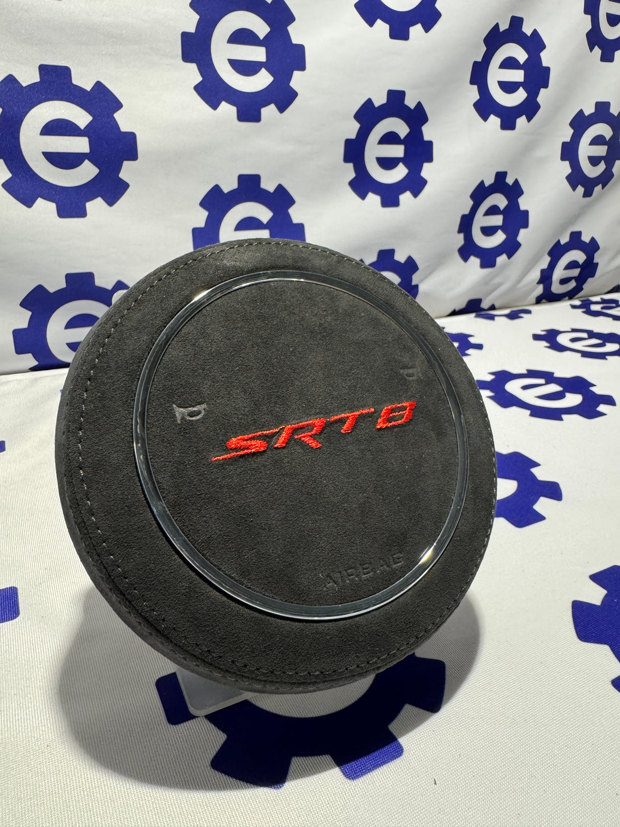 2015+ Dodge Airbag Cover - Grey Leather