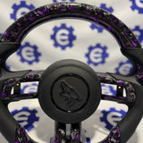 2015-2023 Ford Mustang Carbon Fiber Steering Wheel + Airbag Cover - Preset