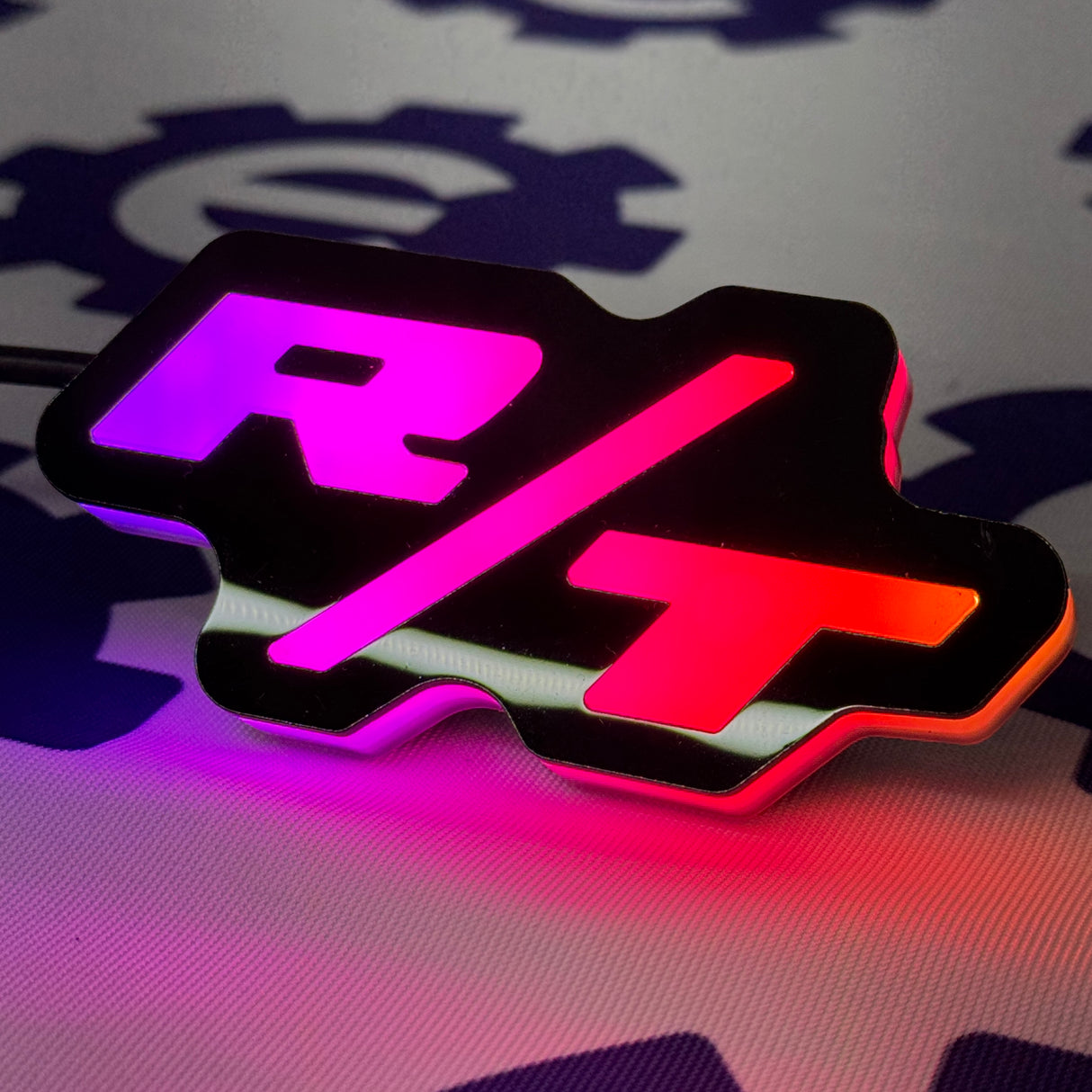 Dodge RT Flow Series RGB LED Badge Emblem Logo
