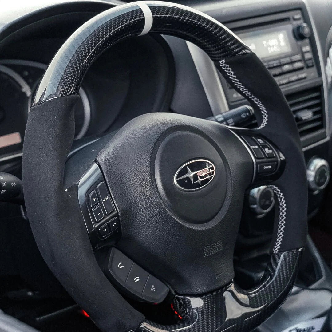 2008-14 WRX/STI Carbon Fiber Steering Wheel - Customizable