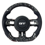 2015-2023 Ford Mustang Carbon Fiber Steering Wheel - Customizable