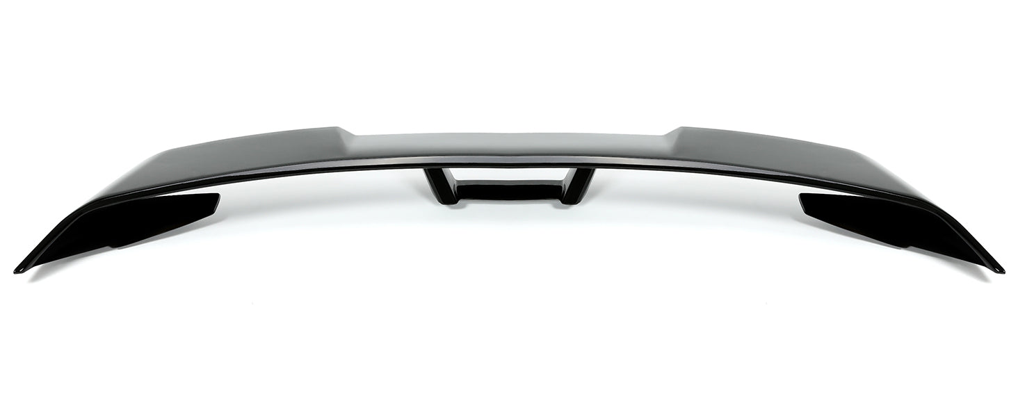 Track Pack Style Rear Spoiler; Gloss Black