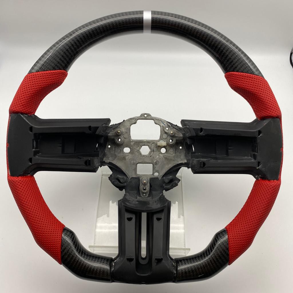 2010-2014 Ford Mustang S197 Carbon Fiber Steering Wheel - Customizable