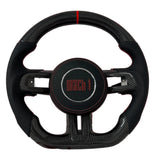 2015-2023 Mustang Mach 1 Carbon Fiber Steering Wheel (Red)- Preset