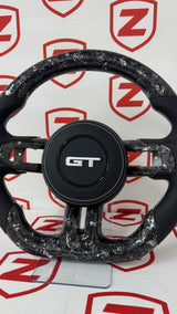 2015-2023 Ford Mustang Carbon Fiber Steering Wheel - Customizable