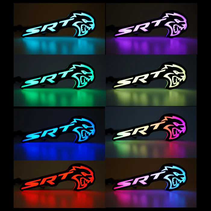 Dodge Mopar Hellcat SRT RGB Flow Series LED Badge Emblem Logo