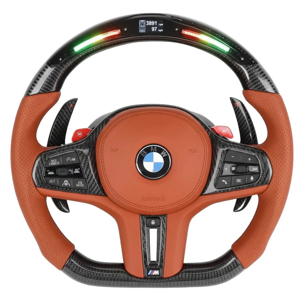 2020+ BMW G-Series Carbon Fiber Steering Wheel - Preset