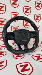 2015-2023 Dodge Charger/Challenger/Durango Demon Carbon Fiber Steering Wheel + Led Screen + Airbag Cover - Preset