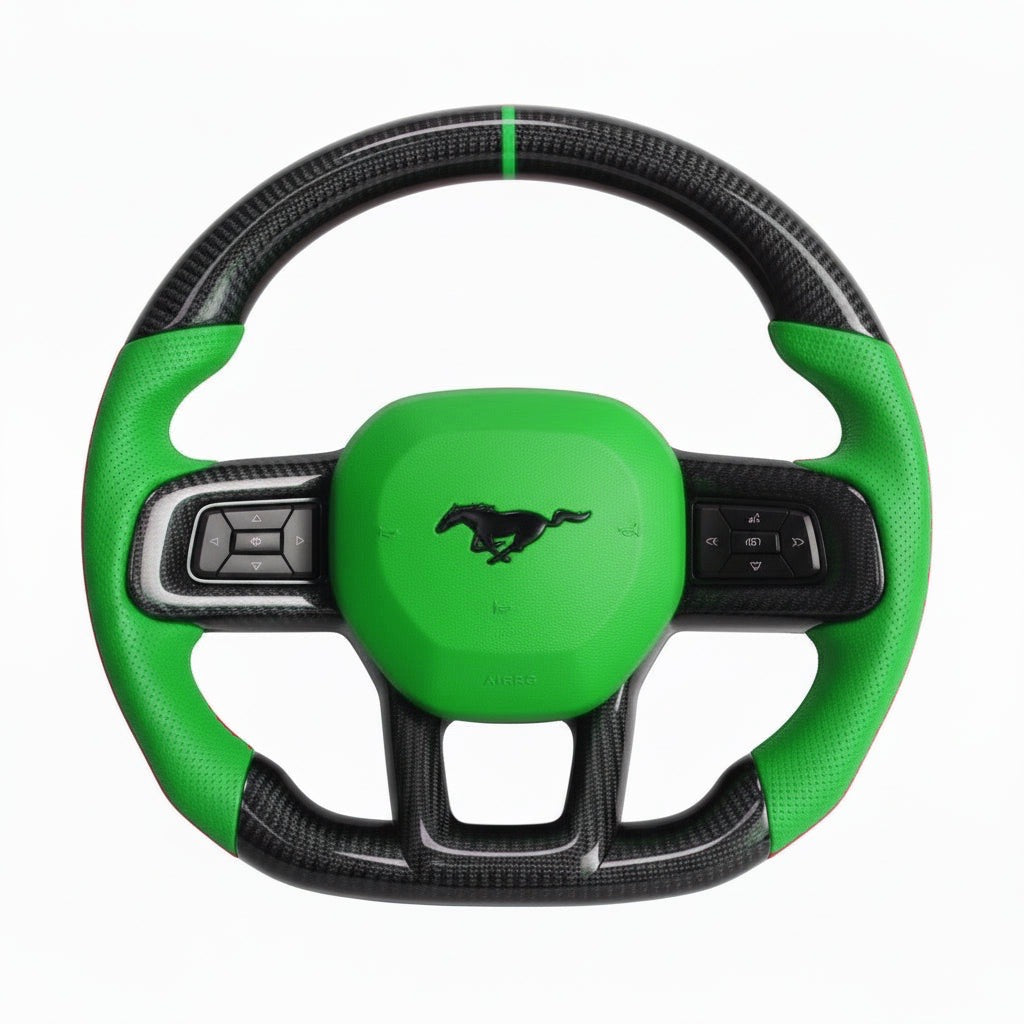 2024+ Ford Mustang Carbon Fiber Steering Wheel - Preset