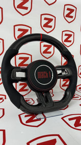2015-2023 Mustang Mach 1 Carbon Fiber Steering Wheel (Red)- Preset