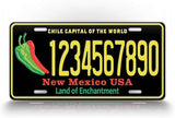 New Mexico Chile License Plate - Custom