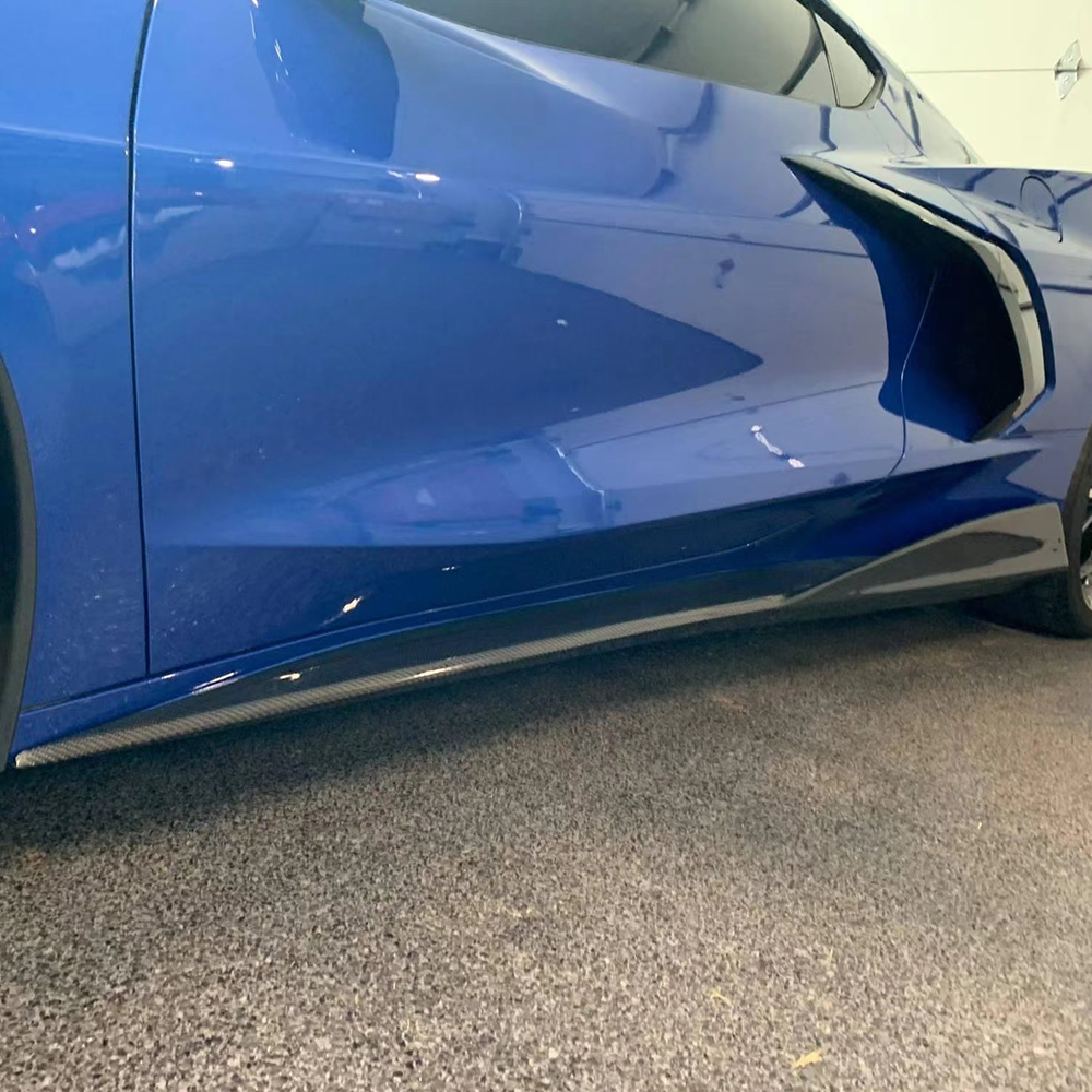 Carbon Fiber Side Skirts for C8 Corvette
