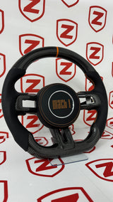 2015-2023 Mustang Mach 1 Carbon Fiber Steering Wheel (Orange)- Preset