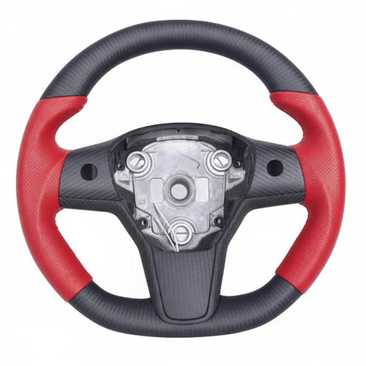 2017-2023 Tesla Model 3 Carbon Fiber Steering Wheel - Customizable