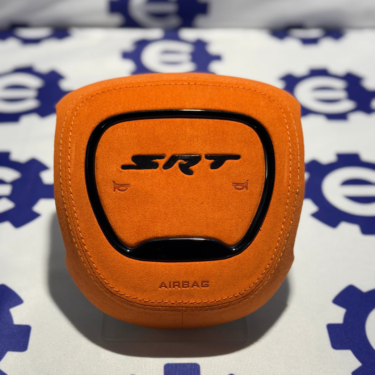 2015+ Dodge Airbag Cover - Orange Alcantara