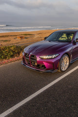 V Style V1 Carbon Fiber Front Lip – 3PC Design BMW G80 M3 / G82 G83 M4