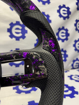 2015-2023 Ford Mustang Carbon Fiber Steering Wheel + Airbag Cover - Preset