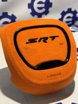 2015+ Dodge Airbag Cover - Orange Alcantara